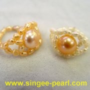 珍珠戒指JZ009-3|心艺珍珠饰品