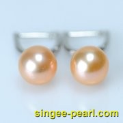 (8.5-9mm粉色)珍珠耳钉ED12006-2|心艺珍珠饰品网-珍珠图片