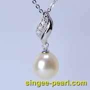 (8.5-9mm白色)珍珠挂坠GZ12005__心艺珍珠饰品网-饰品图片