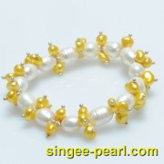 (9-10mm白色)珍珠手链SL12001|心艺珍珠饰品网-珍珠图片