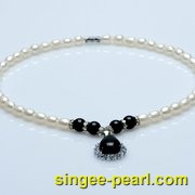 (7-8mm白色)珍珠项链XL12017-2|心艺珍珠饰品网-珍珠图片
