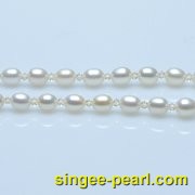 (6-7mm白色)珍珠项链XL12026-2|心艺珍珠饰品网-珍珠图片