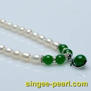 (7-8mm白色)珍珠项链XL12017-1|心艺珍珠饰品网-珍珠图片