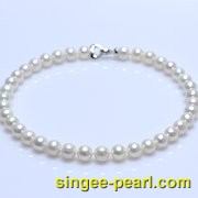 (11-12mm白色)珍珠项链XL12032-4|心艺淡水珍珠饰品图片