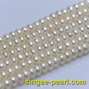 (9-10mm白色)珍珠直链ZL12007|心艺淡水珍珠饰品图片