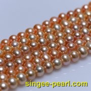 (8-9mm粉色)珍珠直链ZL12008-1|心艺淡水珍珠饰品图片