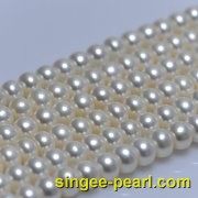 (10-11mm白色)珍珠直链ZL12010__心艺珍珠饰品网-饰品图片