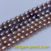(6-7mm紫色)珍珠直链ZL12015-2|心艺淡水珍珠饰品图片