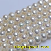 (10-11mm白色)珍珠直链ZL12001|心艺淡水珍珠饰品图片