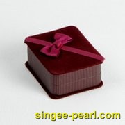 (珍珠珠宝)深紫红绒布挂坠盒BZ12018|心艺珍珠包装系列图片