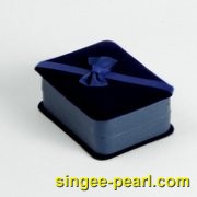 (珍珠珠宝)蓝色绒布挂坠盒BZ12019|心艺珍珠包装系列图片