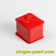 (珍珠珠宝)大红绒布戒指盒BZ12021|心艺珍珠包装系列图片