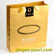 (珍珠珠宝)金色礼品袋BZ12027__心艺珍珠饰品网-饰品图片