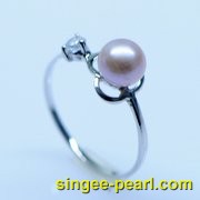 (6.5-7mm紫色)珍珠戒指JZ12015-3|心艺珍珠饰品网-珍珠图片