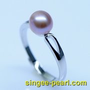 (7.5-8mm紫色)珍珠戒指JZ12018-3|心艺珍珠饰品网-珍珠图片