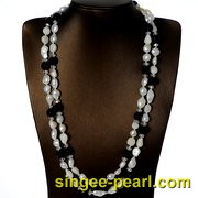 (9-10mm白色)珍珠毛衣链MY12015-3__心艺珍珠饰品网-饰品图片