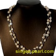 (8-9mm白色)珍珠毛衣链MY12018-2|心艺珍珠饰品网-珍珠图片