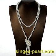 (7-8mm白色)珍珠毛衣链MY12019-2__心艺珍珠饰品网-饰品图片