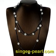 (10-11mm白色)珍珠毛衣链MY12021|心艺AA级珍珠图片
