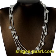 (10-11mm白色)珍珠毛衣链MY12022|心艺AA级珍珠图片