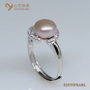 (9.5-10mm紫色)珍珠戒指XY14018-3|心艺珍珠饰品网-珍珠图片