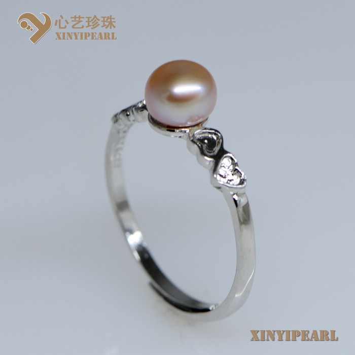 心艺珍珠图片:(6.5-7mm紫色)珍珠戒指XY14066-3->点击浏览大图