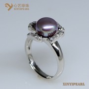(9.5-10mm紫色)珍珠戒指XY14062-3__心艺珍珠饰品网-饰品图片