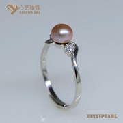 (7-7.5mm紫色)珍珠戒指XY14065-3__心艺珍珠饰品网-饰品图片