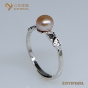 (6.5-7mm紫色)珍珠戒指XY14066-3|心艺淡水珍珠饰品图片