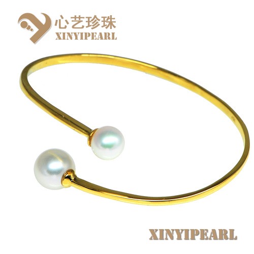 (7-11mm白色)珍珠手镯XY15192__心艺珍珠饰品网-饰品图片