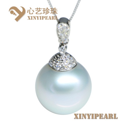 (15mm银白色)珍珠吊坠XY15242__心艺珍珠饰品网-饰品图片