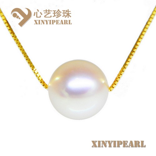 (9.5-10mm白色)珍珠项链XY15266|心艺白色珍珠图片