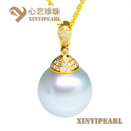 (15mm白色)珍珠吊坠XY15302|心艺淡水珍珠饰品图片
