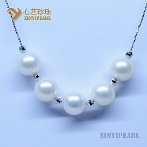 (9-10mm白色)珍珠挂坠SC12027-2-心艺珍珠图片