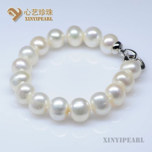 (11-12mm白色)珍珠手链SC12075-1__心艺珍珠饰品网-饰品图片