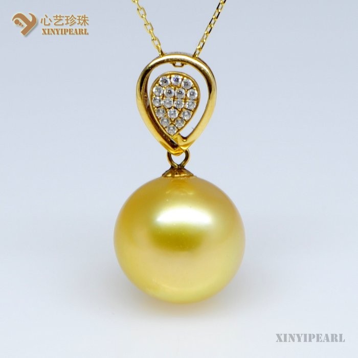 (14-15mm金色)珍珠挂坠SC12185|心艺珍珠饰品网-珍珠图片