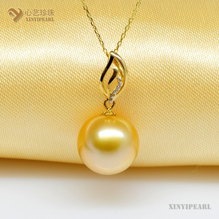 (13-14mm金色)珍珠挂坠SC12186|心艺珍珠饰品网-珍珠图片