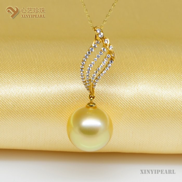 (14-15mm金色)珍珠挂坠SC12188|心艺珍珠饰品网-珍珠图片