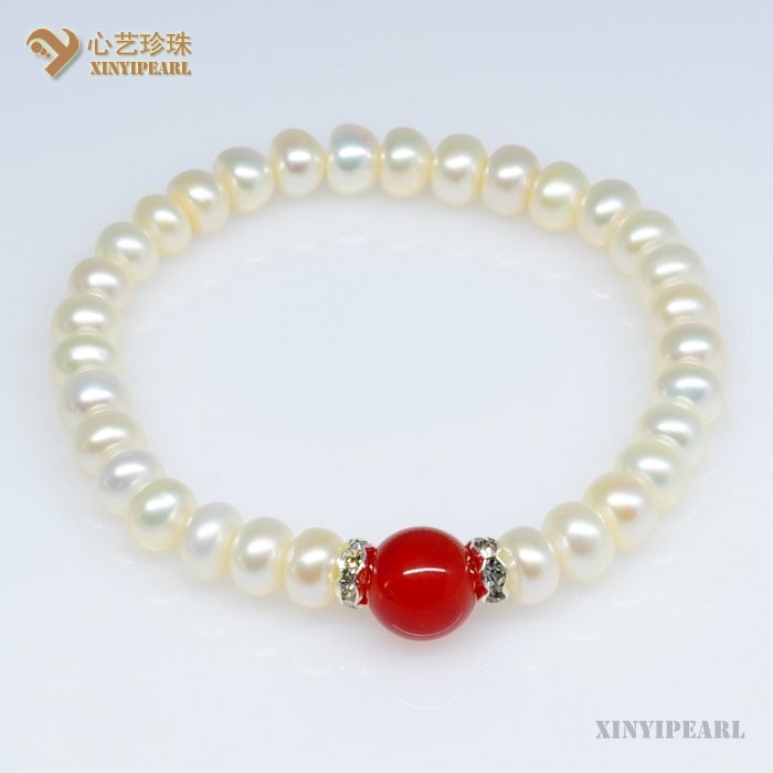 (7-8mm白色)珍珠手链SC12194-2|心艺淡水珍珠饰品图片