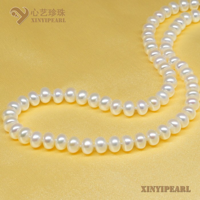 (7-8mm白色)珍珠项链SC12226|心艺淡水珍珠饰品图片