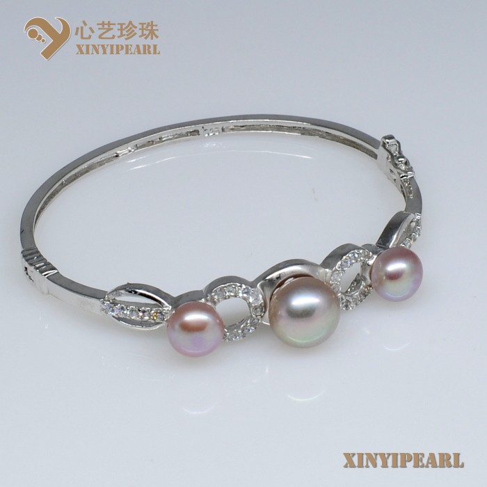 (8-11mm 紫色)珍珠手链XY13003-3|心艺淡水珍珠饰品图片
