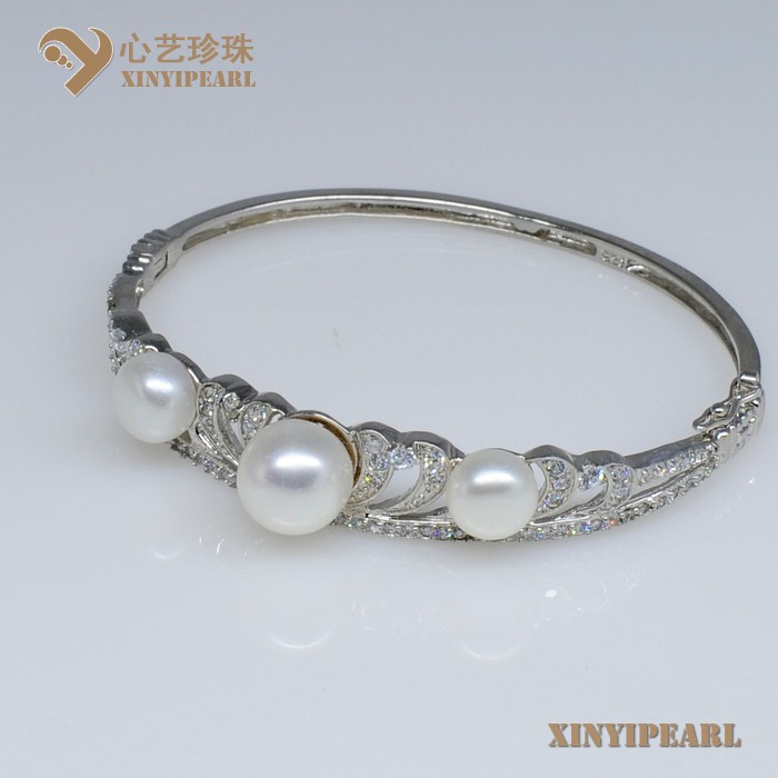 (8-11mm 白色)珍珠手链XY13004-1__心艺珍珠饰品网-饰品图片