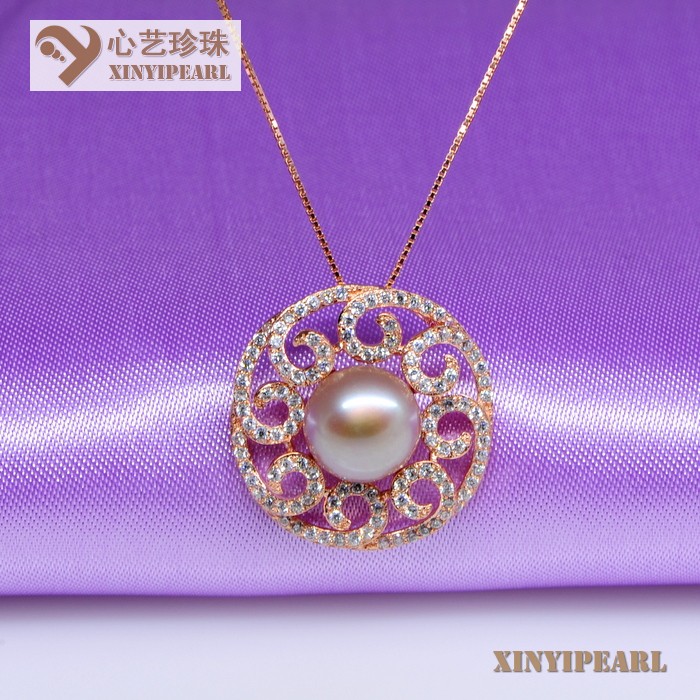 心艺珍珠图片:(11-12mm紫色)珍珠吊坠XY13028-6->点击浏览大图